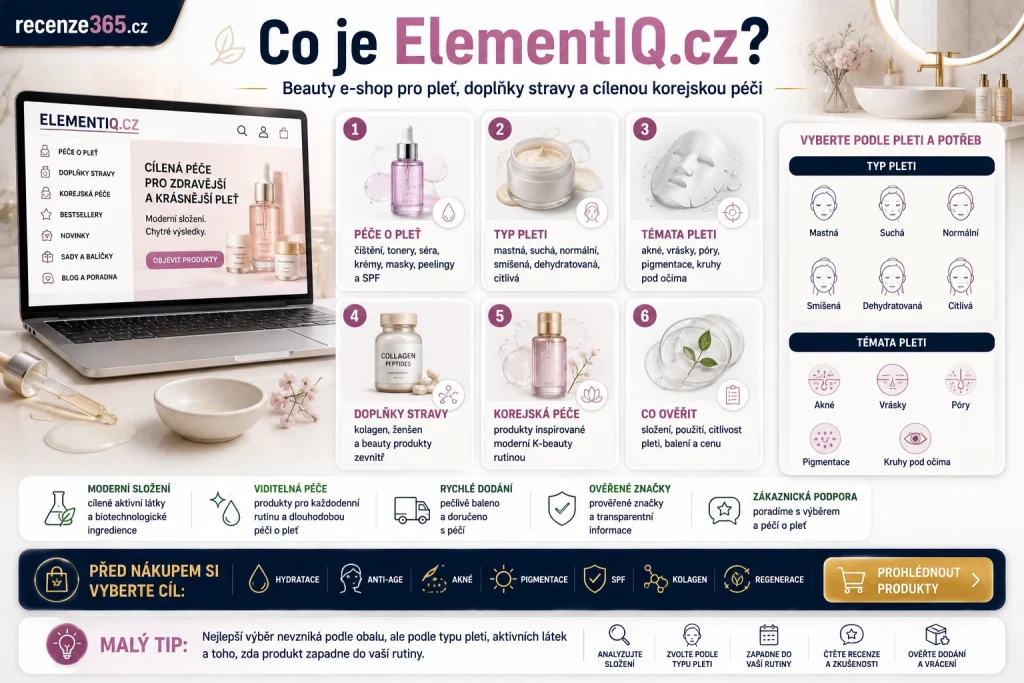 co je ElementIQ.cz, Element IQ e-shop, ElementIQ kosmetika, ElementIQ doplňky stravy, korejská péče o pleť, biotechnologie v kosmetice, farmaceutická kosmetika, ElementIQ péče o pleť, ElementIQ séra, ElementIQ krémy, ElementIQ masky, ElementIQ SPF, ElementIQ kolagen, ElementIQ korejský ženšen, Whamisa kosmetika, Fortuna kosmetika, ElementIQ pro akné, ElementIQ pro vrásky, ElementIQ pro hyperpigmentaci, ElementIQ pro citlivou pleť, prémiový beauty e-shop
