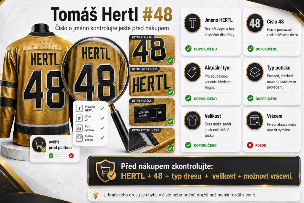 Tomáš Hertl číslo 48, Hertl #48 dres, Tomas Hertl 48 jersey, Vegas Golden Knights #48 Hertl, Tomáš Hertl NHL číslo, hráčský dres Hertl #48, český hokejista #48, dres s číslem 48, originální Hertl #48 dres, Fanatics Hertl #48, Gold Home Hertl #48, proč koupit hráčský dres Hertl, Hertl dres pro českého fanouška