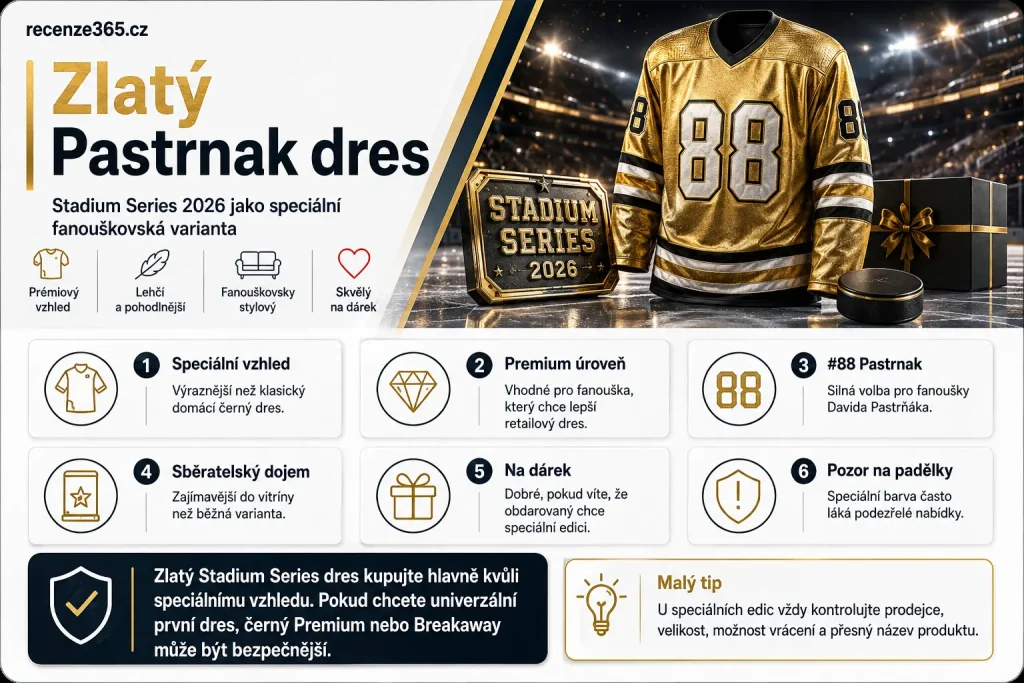 zlatý Pastrnak dres Stadium Series 2026, David Pastrnak Stadium Series dres, Pastrnak Gold Jersey 2026, Fanatics Premium Stadium Series Pastrnak, Boston Bruins Stadium Series 2026 Pastrnak, zlatý NHL dres Pastrnak, speciální NHL dres David Pastrnak, sběratelský Pastrnak dres, Stadium Series Premium Jersey #88, NHL Stadium Series dres Boston Bruins, Pastrňák zlatý dres, limitovaná varianta Pastrnak dres