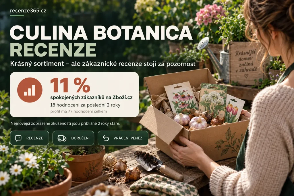 Culina Botanica recenze a zkušenosti zákazníků – hodnocení e-shopu se semeny, cibulovinami, sazenicemi a vybavením pro zahradu, Zboží.cz recenze, doprava, reklamace, vrácení peněz, doručení objednávky a důvěryhodnost Culina Botanica.