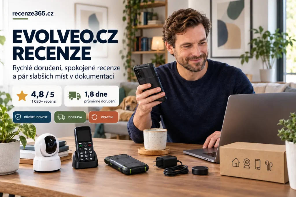 EVOLVEO.cz recenze, zkušenosti zákazníků s EVOLVEO.cz, hodnocení e-shopu s elektronikou, seniorské telefony, odolné telefony, chytrá domácnost, fotopasti, doprava, reklamace, vrácení zboží, důvěryhodnost obchodu EVOLVEO.