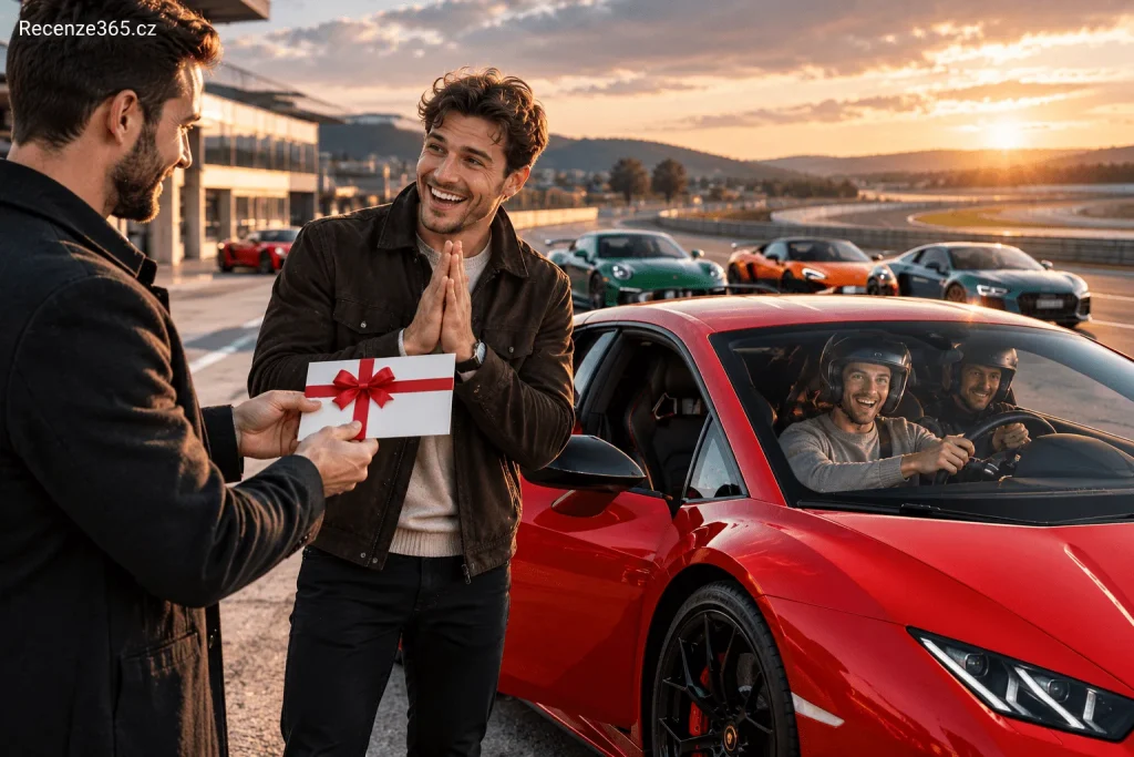 Jízda v supersportu jako dárek – Ferrari 458 Italia, Lamborghini Huracán, McLaren 675 LT, Audi R8 V10 Plus, Porsche 911, Ford Mustang, zážitková jízda Adrop.cz, supersport na silnici, polygonu a závodním okruhu, dárkový poukaz pro fanouška aut a zkušenosti s jízdou supersportem.