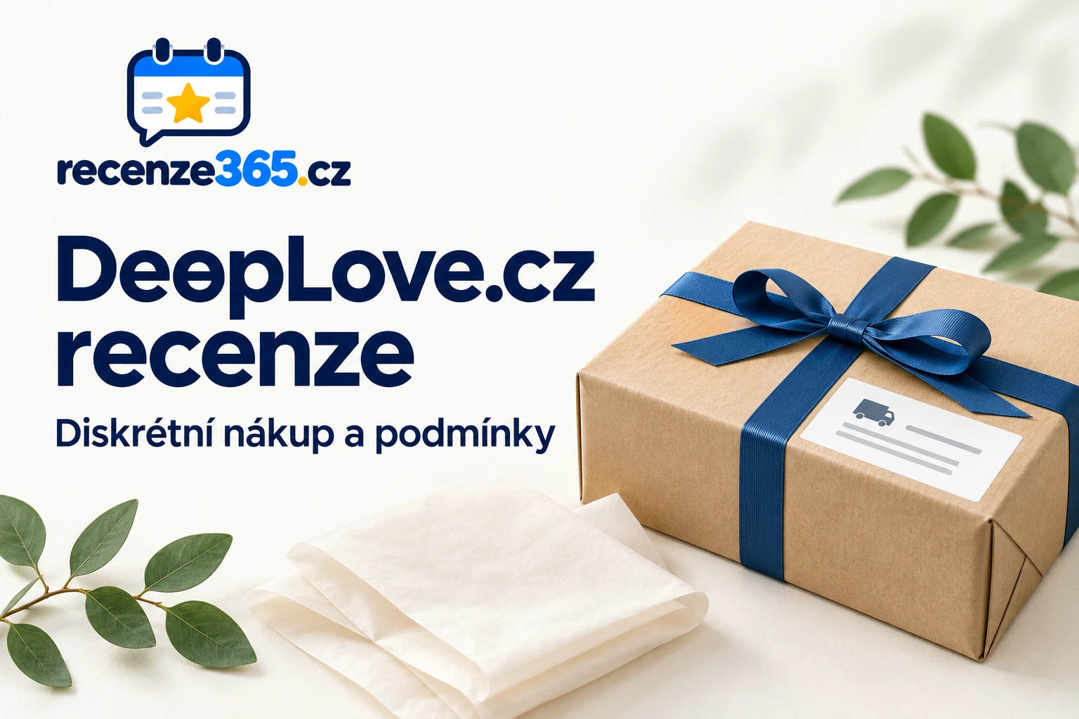 Ilustrační titulka DeepLove.cz s tematickým zátiším, titulkem a logem Recenze365.cz