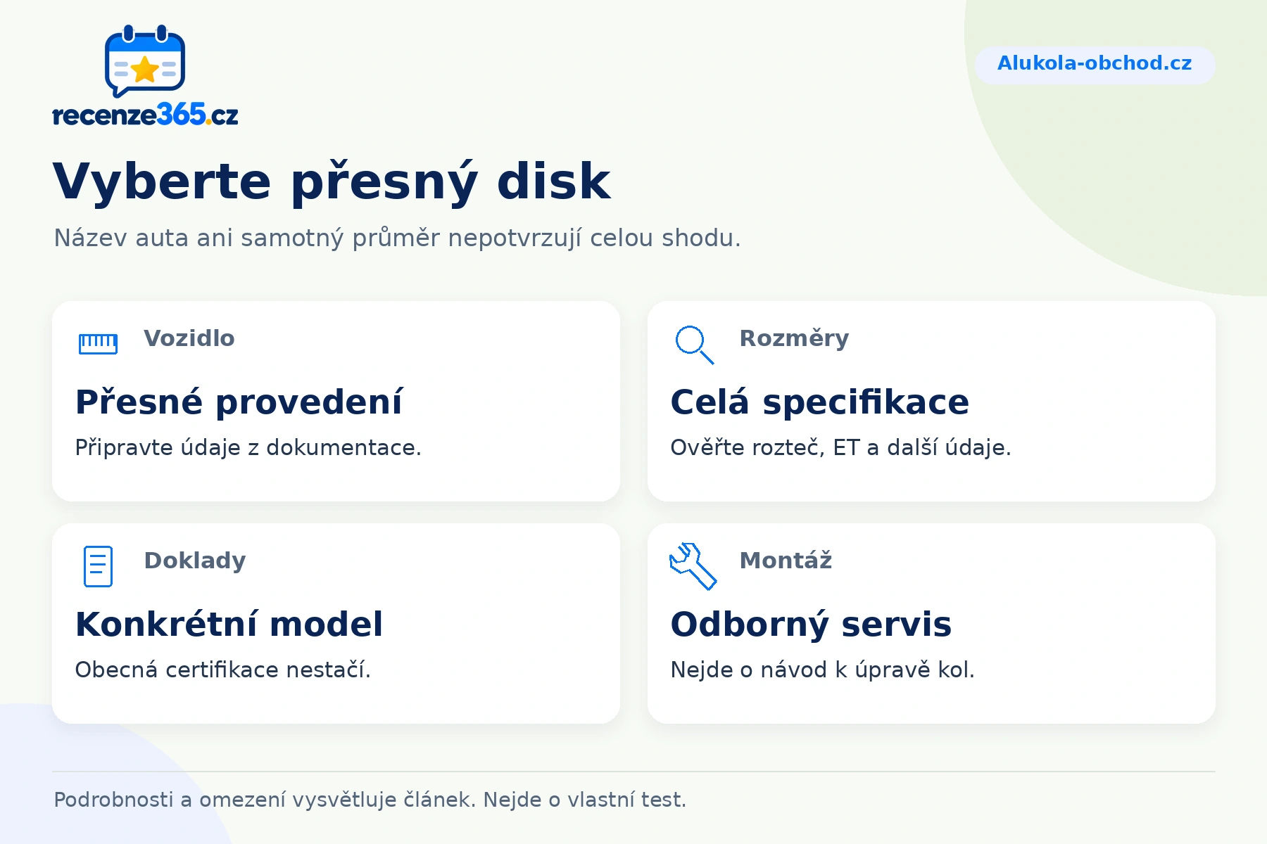 Vyberte přesný disk – přehled čtyř praktických bodů pro Alukola-obchod.cz