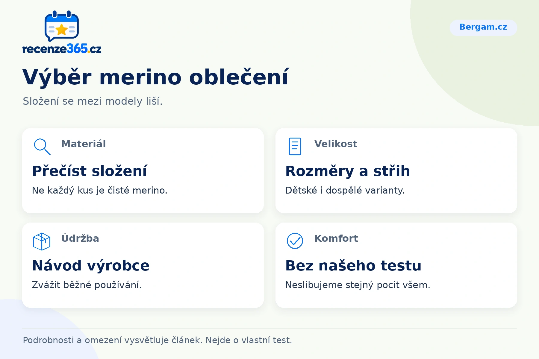 Výběr merino oblečení – přehled čtyř praktických bodů pro Bergam.cz