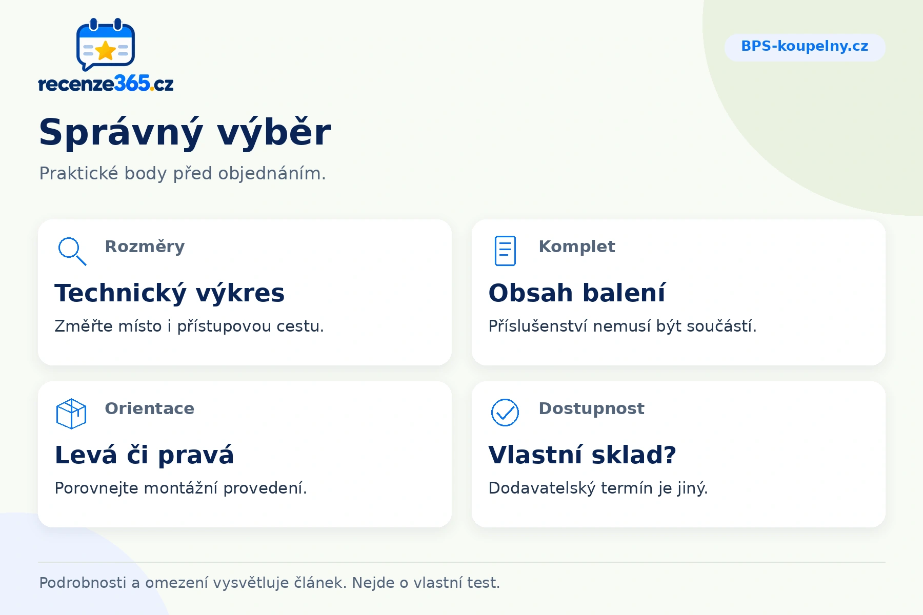 Správný výběr – přehled čtyř praktických bodů pro BPS-koupelny.cz