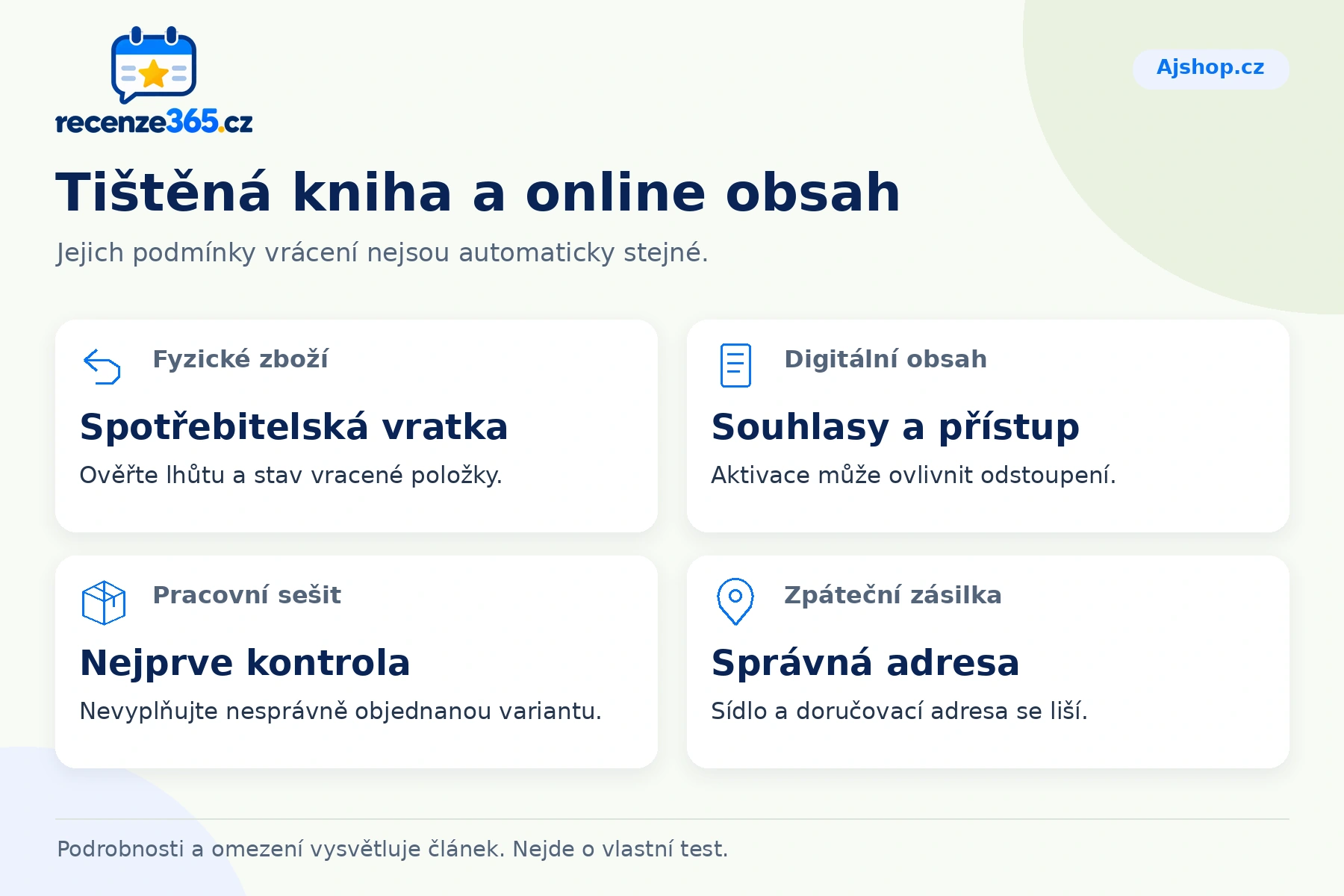 Tištěná kniha a online obsah – přehled čtyř praktických bodů pro Ajshop.cz