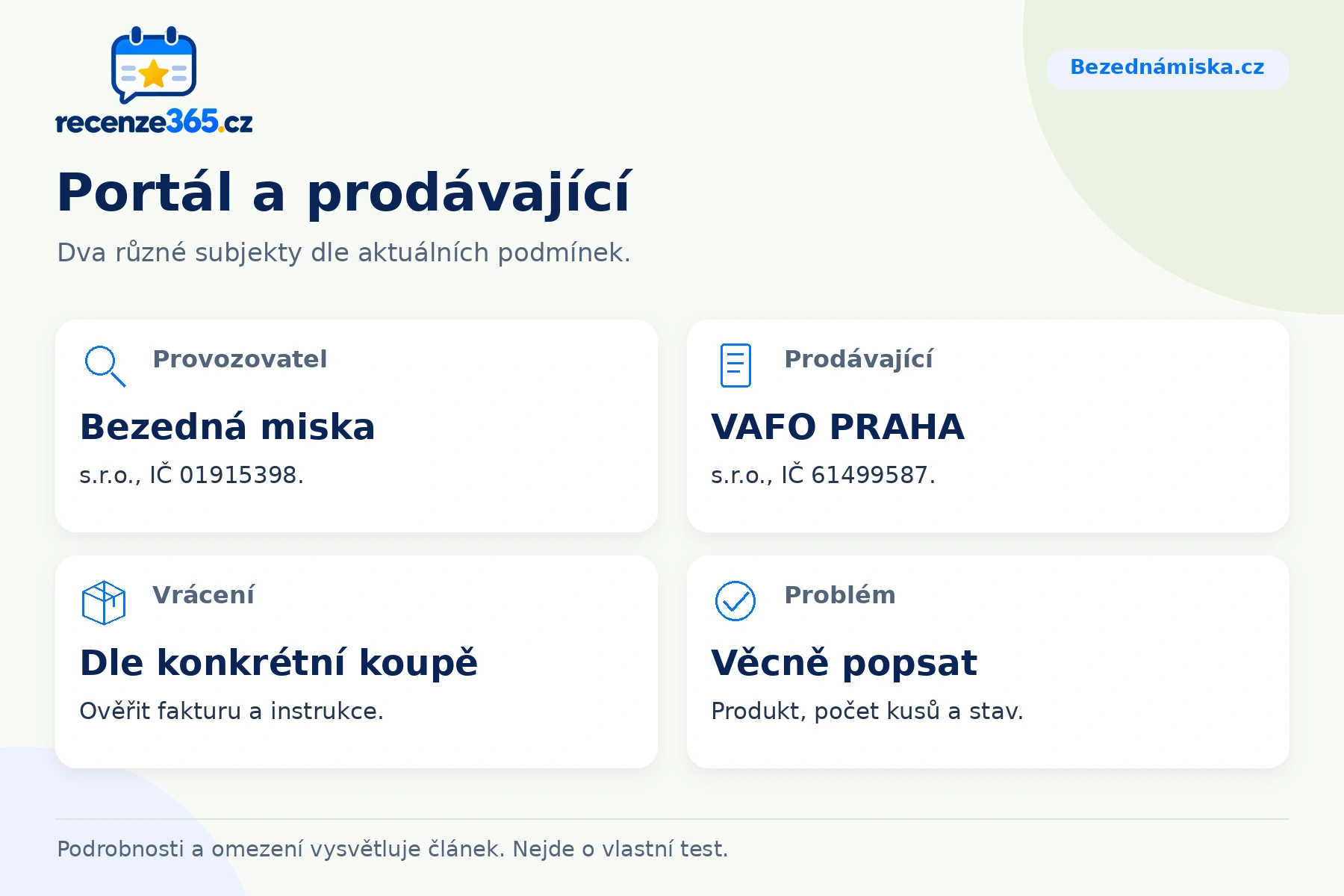 Portál a prodávající – přehled čtyř praktických bodů pro Bezednámiska.cz