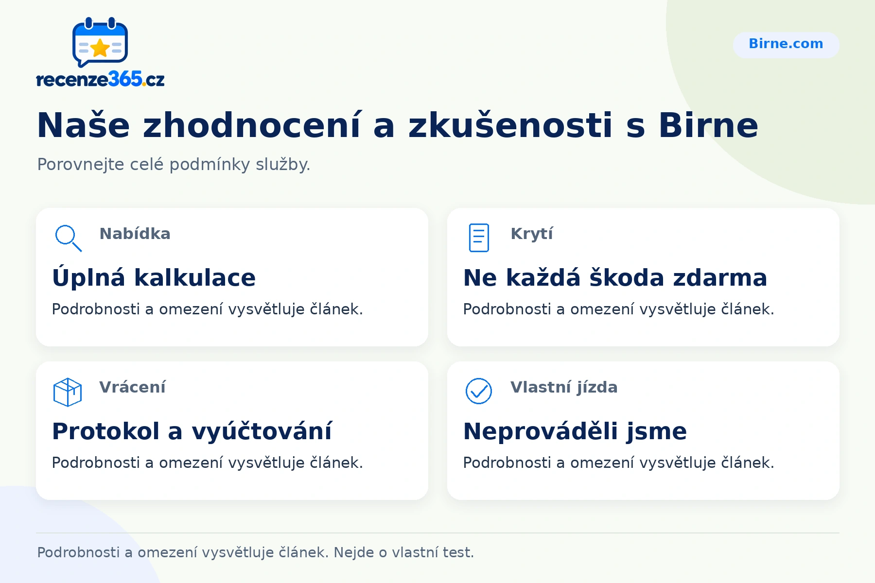 Naše zhodnocení a zkušenosti s Birne – přehled čtyř praktických bodů pro Birne.com