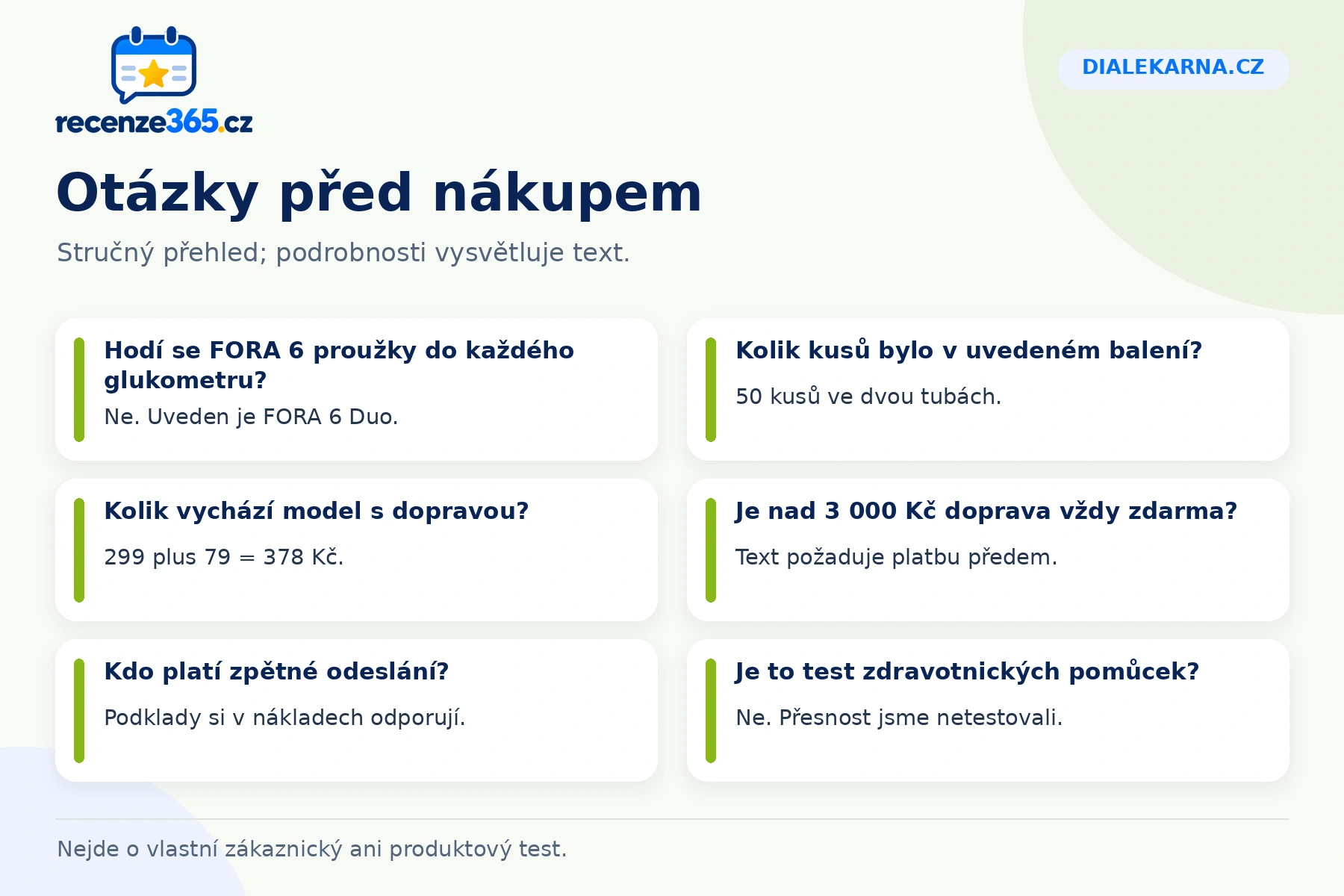 Šest praktických otázek a odpovědí k nákupu na Dialekarna.cz